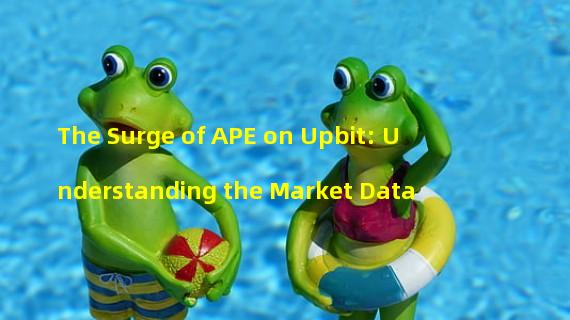 The Surge of APE on Upbit: Understanding the Market Data
