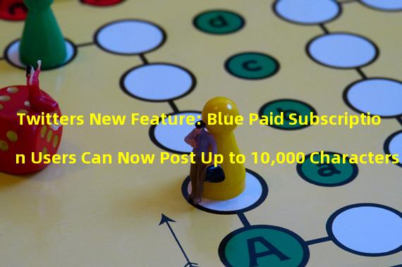 Twitters New Feature: Blue Paid Subscription Users Can Now Post Up to 10,000 Characters