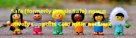 Safe (formerly Gnosis Safe) now natively supports Celo main network