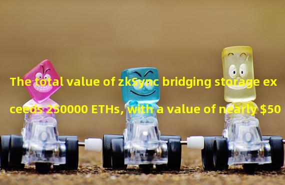The total value of zkSync bridging storage exceeds 250000 ETHs, with a value of nearly $500 million