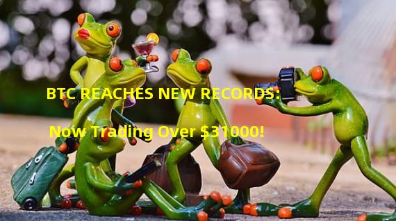 BTC REACHES NEW RECORDS: Now Trading Over $31000!