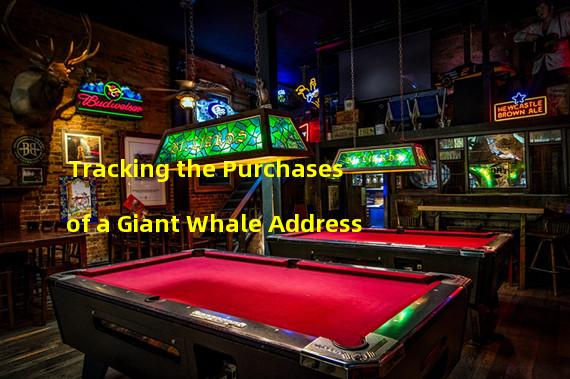 Tracking the Purchases of a Giant Whale Address