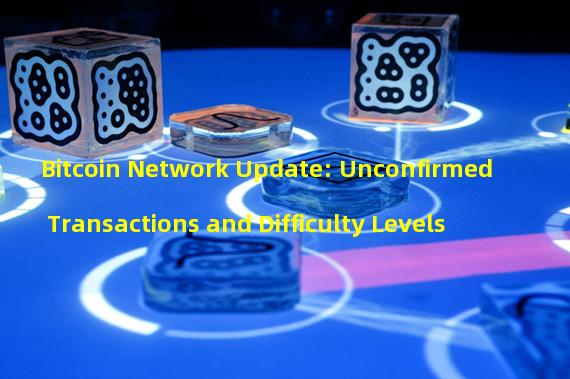 Bitcoin Network Update: Unconfirmed Transactions and Difficulty Levels