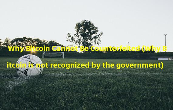 Why Bitcoin Cannot Be Counterfeited (Why Bitcoin is not recognized by the government)