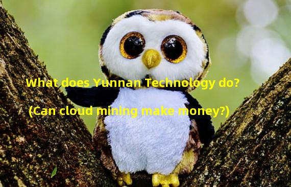 What does Yunnan Technology do? (Can cloud mining make money?)
