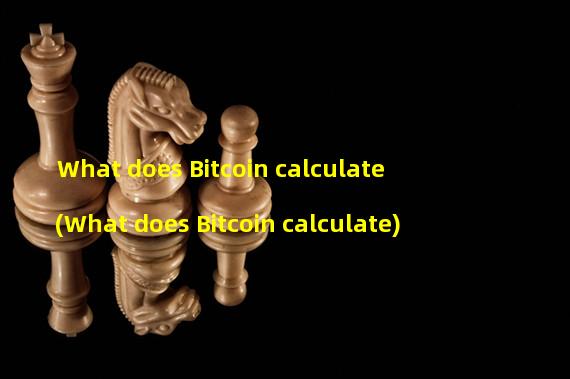 What does Bitcoin calculate (What does Bitcoin calculate)