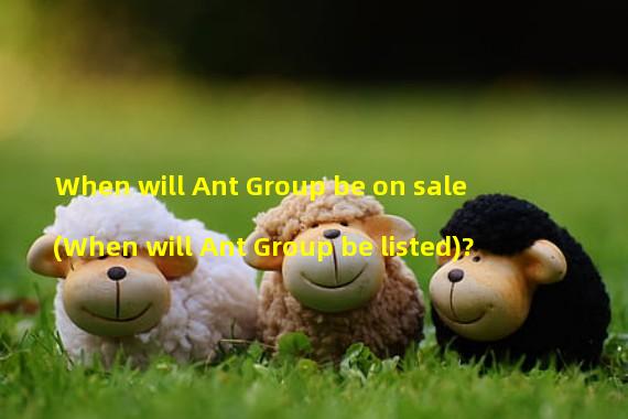 When will Ant Group be on sale (When will Ant Group be listed)?