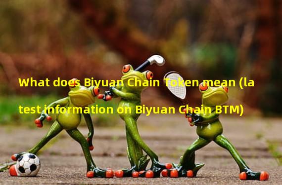 What does Biyuan Chain Token mean (latest information on Biyuan Chain BTM)