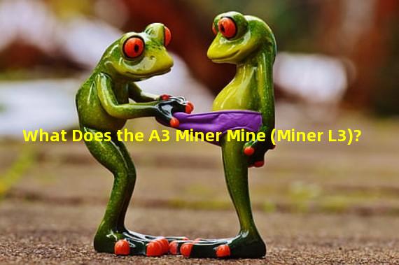 What Does the A3 Miner Mine (Miner L3)?
