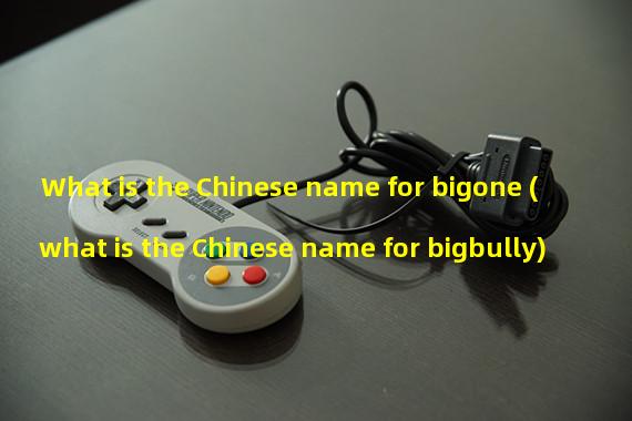 What is the Chinese name for bigone (what is the Chinese name for bigbully)